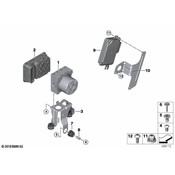 BMW ABS Control Module - Genuine BMW 34505A2D754
