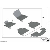 BMW Floor Mat Set - Genuine BMW 51475A40B23