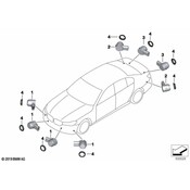 BMW Parking Aid Sensor - Genuine BMW 66209826989