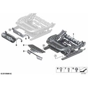 BMW Seat Track - Genuine BMW 52107470861
