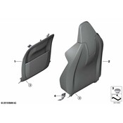BMW Seat Back Recliner Adjustment Mechanism Cover - Genuine BMW 52108469228