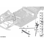 BMW Floor Pan Splash Shield Bracket - Genuine BMW 51717430818