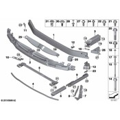 BMW Bumper Impact Bar Bracket - Genuine BMW 51117406388