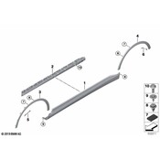 BMW Rocker Panel Molding Reinforcement - Genuine BMW 51777425469