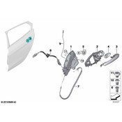 BMW Door Lock Striker Plate - Genuine BMW 51217446788