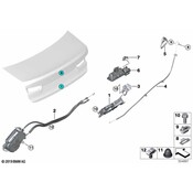 BMW Deck Lid Striker - Genuine BMW 51247498893