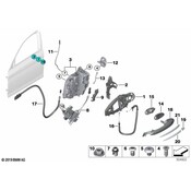 BMW Interior Door Handle - Genuine BMW 51217489323