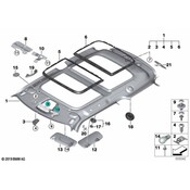 Mini Headliner Bracket - Genuine Mini 51447370970