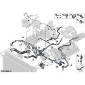 BMW Intercooler Vent Line - Genuine BMW 17127996438