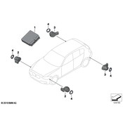 BMW Ultrasonic Sensor MineralGrey (Wb39) - Genuine BMW 66209261631