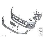 Mini Bumper Cover Support Rail Bracket - Genuine Mini 51117337802