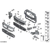 BMW Radiator Shutter Bracket - Genuine BMW 51647457051