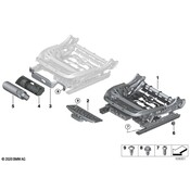 BMW Seat Track - Genuine BMW 52109108134
