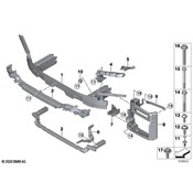 BMW Bumper Impact Bar Bracket - Genuine BMW 51118076685