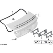 BMW Deck Lid Seal - Genuine BMW 51765A05999