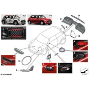 Mini Cooper Air Inlet Trim Carbon (Jcw Pro) - Genuine BMW 51142353346
