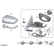 BMW Door Mirror Cover - Genuine BMW 51168077362