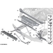 BMW Radiator Support Panel Brace - Genuine BMW 51647499500