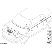 Mini Quarter Panel Molding - Genuine Mini 51357356300
