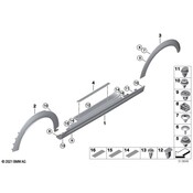 Mini Wheel Arch Molding - Genuine Mini 51115A3C7E5