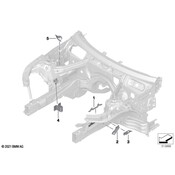 BMW Brake Hydraulic Line Bracket - Genuine BMW 41007488031