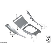 BMW Console Trim Panel - Genuine BMW 51165A0F074