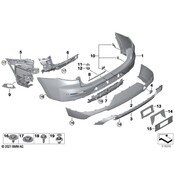 BMW Bumper Cover Bracket - Genuine BMW 51129853437