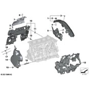 BMW Foam Rubber Sound Deadening, Left - Genuine BMW 11149845183