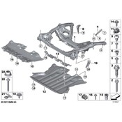 BMW Engine Mount Heat Shield - Genuine BMW 31146861394