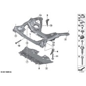BMW Powertrain Skid Plate - Genuine BMW 31146868619