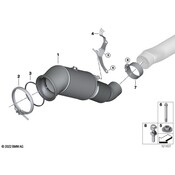 BMW Exhaust Clamp - Genuine BMW 18325A0BF72