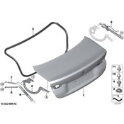 BMW Trunk Lid Lift Support - Genuine BMW 51247487635