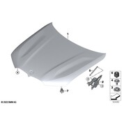 BMW Hood Hinge - Genuine BMW 41009477741