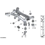 BMW Suspension Subframe Mount - Genuine BMW 33316868537