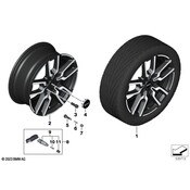 MINI Wheel Center Cap (JCW) - Genuine MINI 36135A4AF10