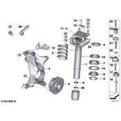 BMW Wheel Bearing and Hub Assembly - Genuine BMW 31108095643