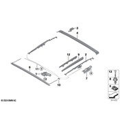 BMW Sunroof Drip Rail - Genuine BMW 54108737866