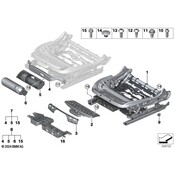 BMW Seat Track - Genuine BMW 52107414607