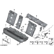 BMW Seat Back Frame - Genuine BMW 52207444855