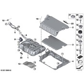 BMW Fuel Tank Heat Shield - Genuine BMW 16117389600