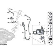 BMW Fuel Tank Vent Hose - Genuine BMW 16117378165