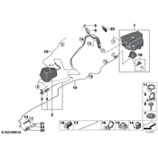 BMW Evaporative Emissions System Line Bracket - Genuine BMW 16197485363