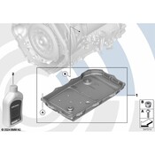 BMW GA8HP80XMH Automatic Transmission Oil Pan with Filter - Genuine BMW 24115A13224