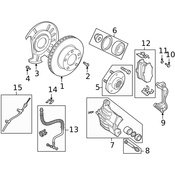 Land Rover Disc Brake Caliper Bracket Mounting Bolt - Genuine Land Rover DCP3892L