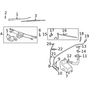 Land Rover Windshield Wiper Arm - Genuine Land Rover DKB103030