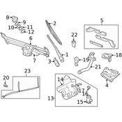 Land Rover Windshield Wiper Motor - Genuine Land Rover DLB101770