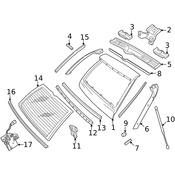 Land Rover Liftgate Latch - Genuine Land Rover FQR100550