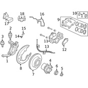 Land Rover Steering Knuckle - Genuine Land Rover FTC5131
