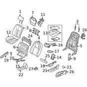 Land Rover HVAC Seat Filter - Genuine Land Rover HAK500140