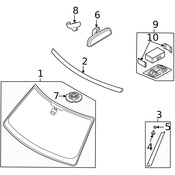 Land Rover Windshield Molding Clip - Genuine Land Rover IPN500050
